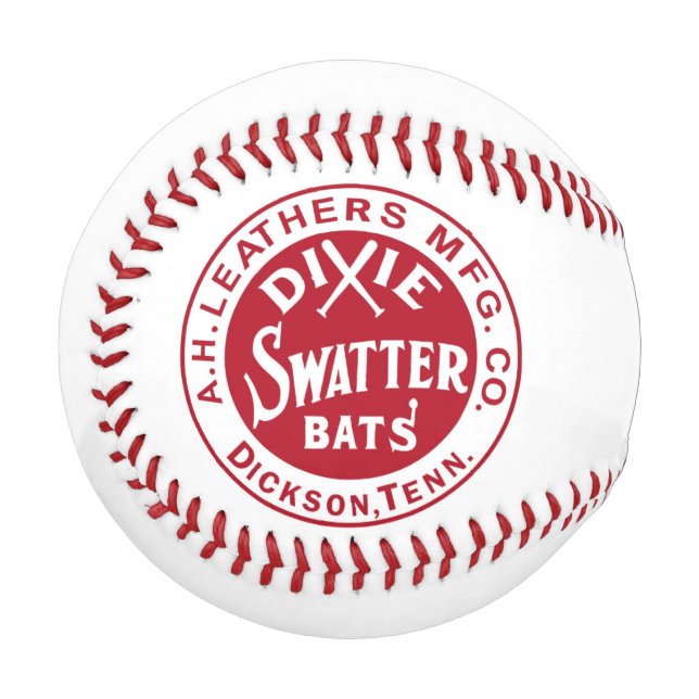 Dixie Swatter Dickson Tennessee AH Leathers Bats Baseball (Vorderseite Links)