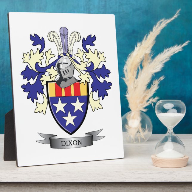 Dixon-Familienwappen-Wappen Fotoplatte (Seite)