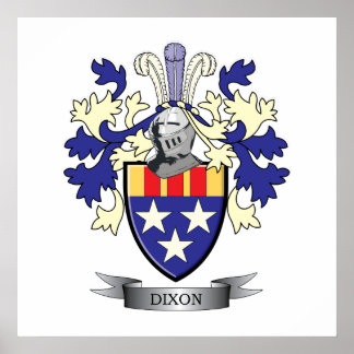 Dixon-Familienwappen-Wappen Poster