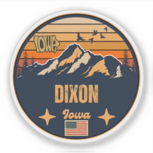 Dixon, Iowa, Vereinigte Staaten Aufkleber