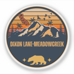 Dixon Lane-MeadowCreek, Kalifornien Aufkleber