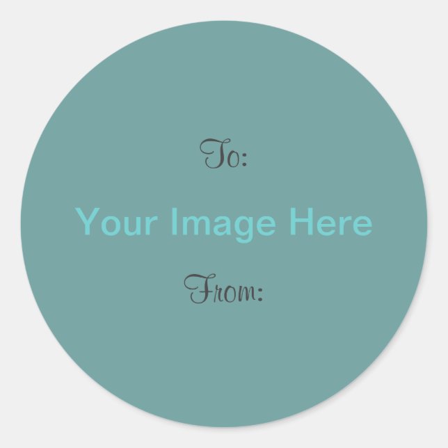 DIY ~ 3" Circle Gift Tag Stickers (Vorderseite)