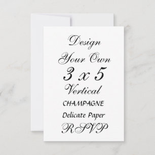 DIY 3 x 5  CHAMPAGNER Zarte Papier