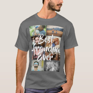 DIY 8 Foto Collage Beste Opa je Foto DIY T-Shirt