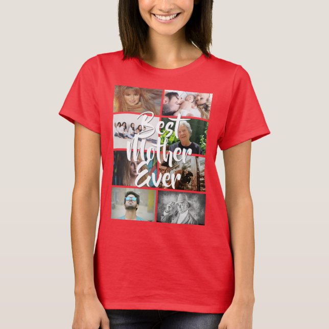 DIY 8 Foto Sorte Beste Mutter je DIY Tee (Vorderseite)