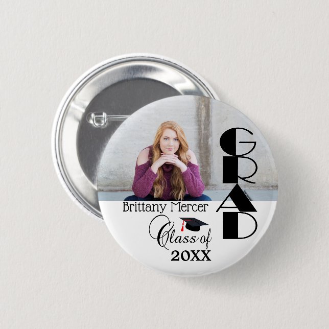 DIY Absolvent-Foto-Erinnerungen Button (Vorne & Hinten)
