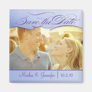 DIY Auberginen-Foto-Save the Date Magnet