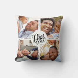 DIY benennt den besten Vater je vier Foto Kissen