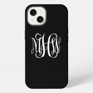 DIY BG 3 Initialen ineinandergreifende Reben-Mono iPhone Hülle