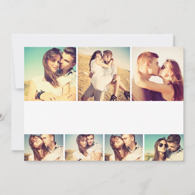 DIY Blank 12x18 7-Foto Collage Template (Vorderseite)