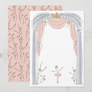 DIY Blank Ballet Party Einladung