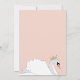 DIY Blank Swan Princess Party Einladung