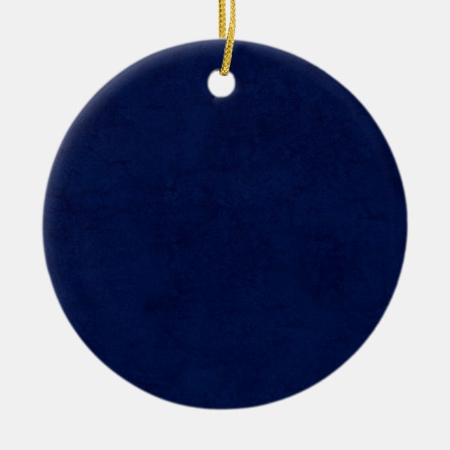 DIY blauer Keramik Ornament (Vorne)