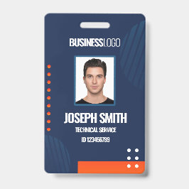 DIY Business Custom Modern Employee Foto ID Abzeic Ausweis