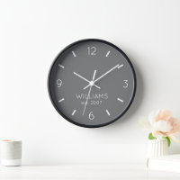 DIY Clock | Benutzerdefinierte Farbe, Name, Text