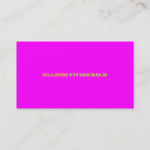 DIY color+Schriftartes Visitenkarte/Neonrosa Visitenkarte