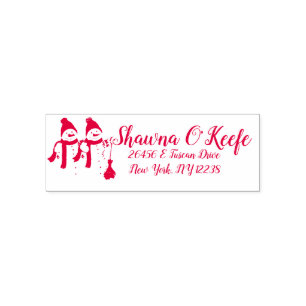 DIY Create your own Custom Address Christmas Permastempel