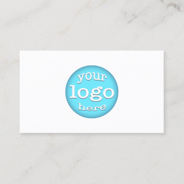 DIY Custom Company Logo Modern Beruflich Office Visitenkarte (Vorderseite)