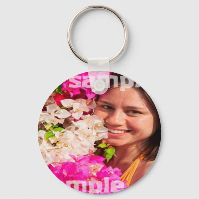 DIY Custom Personalisiert Foto Schlüsselanhänger (Vorderseite)