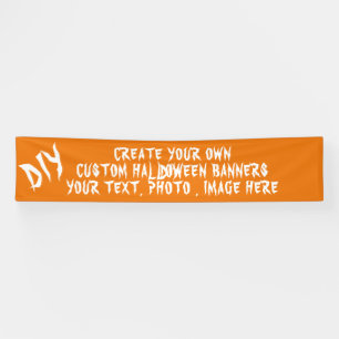 DIY Custom Personalisiert Party Decoration Hallowe Banner