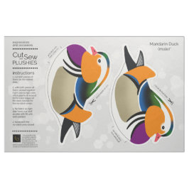DIY Cut & Sew Plush Männliche Mandarin Duck Stoff