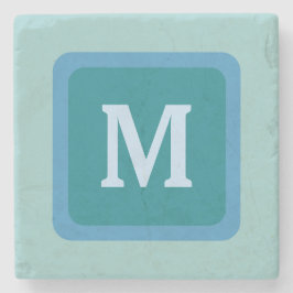 DIY Design your own Monogram Stone Untersetzer V13