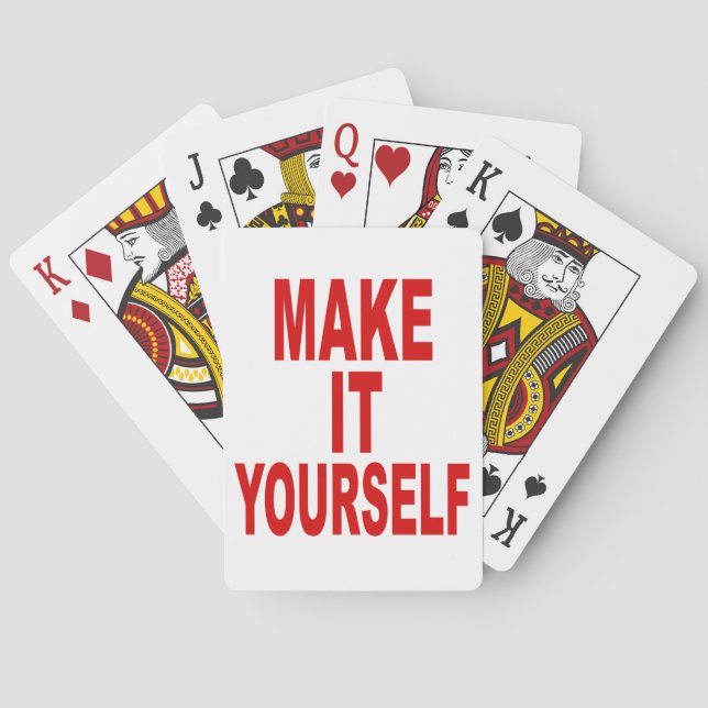 DIY Design your own Poker Party Spielkarten (Rückseite)