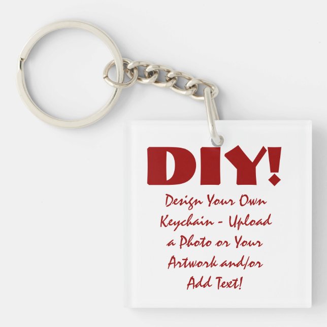 DIY Entwurf Ihre eigene kundenspezifische Schlüsselanhänger (Vorderseite)