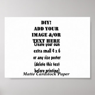 DIY Erstellen Sie Ihr eigenes 7 x 5 Matte Cardstoc Poster