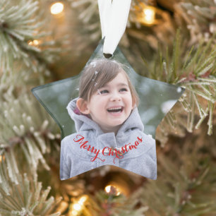 DIY erstellen Sie Ihr eigenes Foto Star Weihnachts Ornament