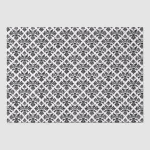 DIY-Farb-Blumen-Damask #3 auf weißem Hintergrund S Seidenpapier