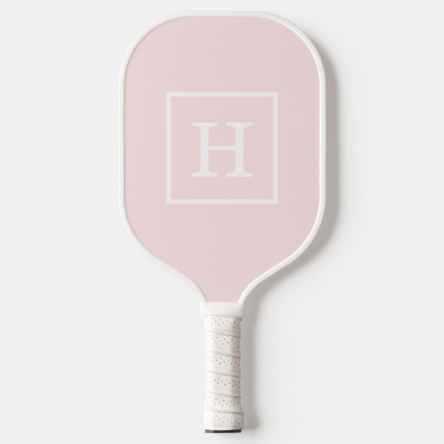 DIY-Farben Gerahmt, Anfangsfarben lt rosa Pickleball Schläger (Vorderseite)