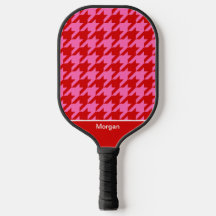 DIY-Farben Houndstooth SV Rot Heißrosa