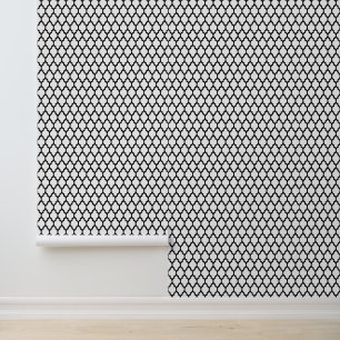 DIY-Farben Marokkanisches Quatrefoil #4 SM Schwarz Tapete