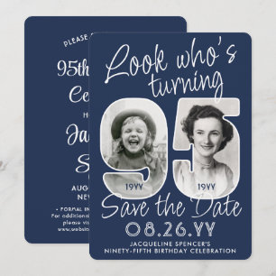 DIY-Farben • Wer hat Geburtstag? 95. Geburtstagsfe Save The Date