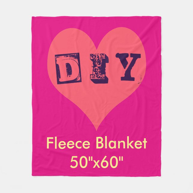 DIY - Fliesblanke Fleecedecke (Vorderseite)