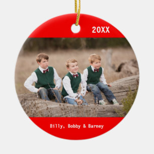 DIY - Foto auf einer Verzierung Keramikornament