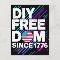 DIY Freedom seit 1776" Textbasiertes Design