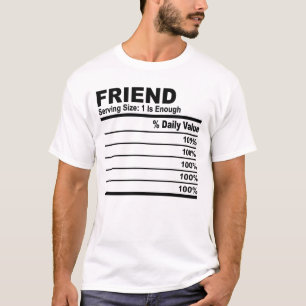 DIY Friend Nutrition Fakten Personalisiert Männer  T-Shirt