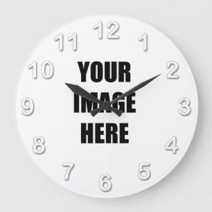 DIY, fügen Sie Ihr eigenes Bild, Ihr Bild hier Große Wanduhr