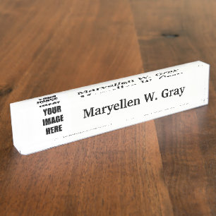DIY, fügen Sie Ihr eigenes Bild, Ihr Bild hier Namensplakette