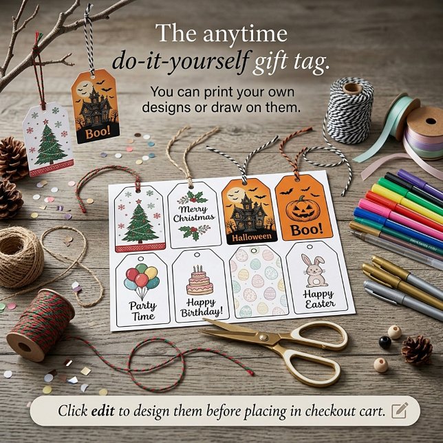 DIY-Geschenkanhänger leer (Von Creator hochgeladen)