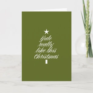 DIY-Geschenkkartenplatzierung Weihnachten "Yule"-K Karte