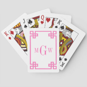 DIY Hintergrund Griechischer Schlüssel Fantasie Ro Spielkarten