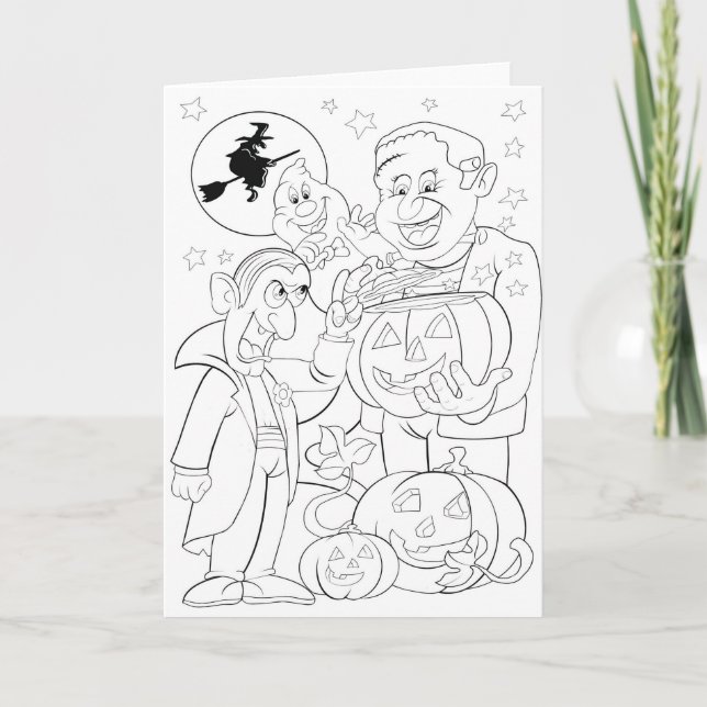 DIY hobbt Halloween-Karte Karte (Vorderseite)