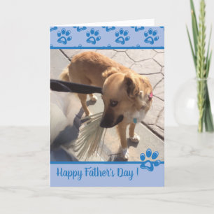 DIY Hund Foto Vatertag Karte