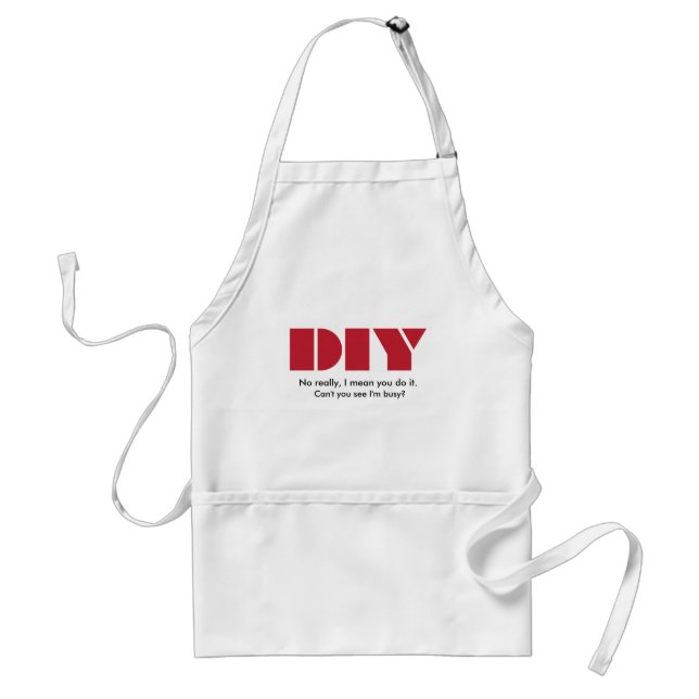 DIY I beschäfy Funny Schürze (Vorne)