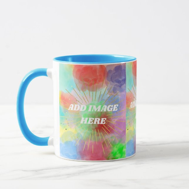 DIY Individuell gestaltete, farbenfrohe Sommerkoll Tasse (Links)