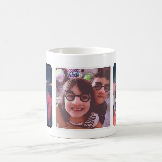 DIY Instagram 3 Foto Kaffeetasse (Mittel)