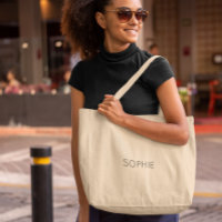 DIY Jumbo Tote Bag | Benutzerdefinierter Text, Nam